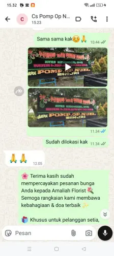 Testimonial Papan Bunga ternate