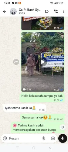 Testimonial Papan Bunga ternate